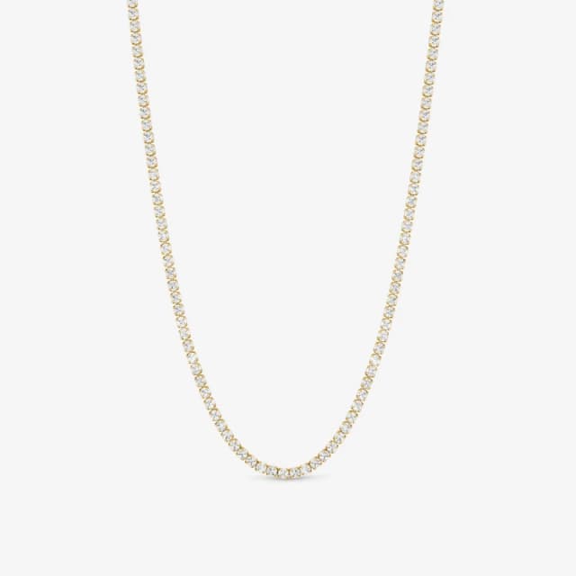 Jon Richard Waterproof Sterling Silver Plated Tennis Necklace Silver female One Size