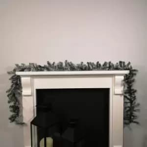 Premier Decorations Ltd - 9ft (2.7m) Premier Christmas Snow Flocked Woodcote Fir Garland