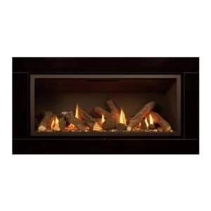 Ignite Pinnacle 860 Black Slide Control Inset Gas fire