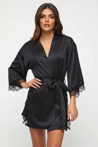 Ann Summers Cherryann Planet Robe Black