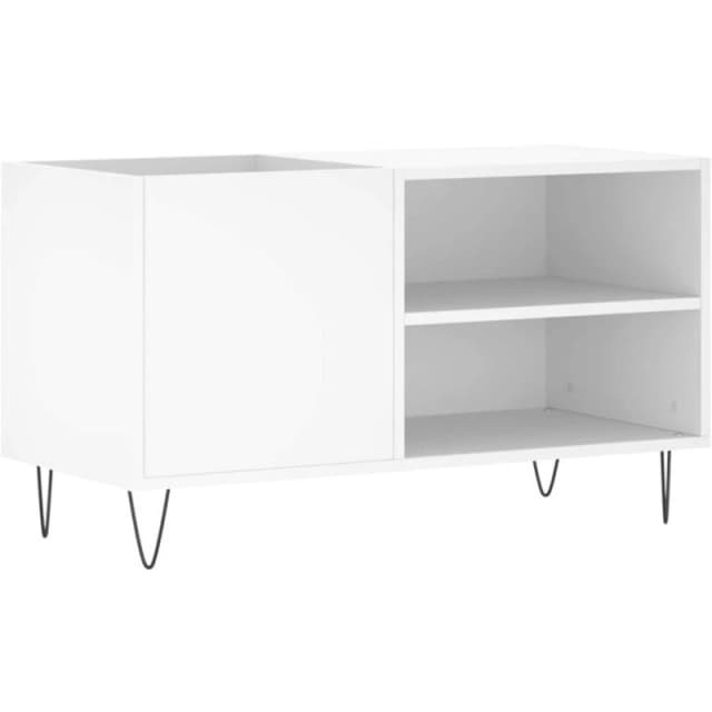 VIDAXL Record Cabinet White 85x38x48cm Engineered Wood vidaXL 8720845877118