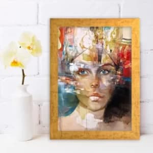 AC1312064783 Multicolor Decorative Framed MDF Painting