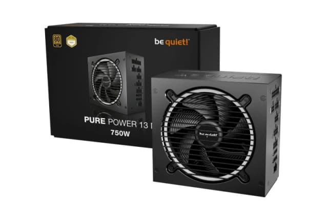 be quiet! Pure Power 13 M 750W 80 Plus Gold Fully Modular Semi Passive ATX 3.1 PSU Power Supply - BP026EU