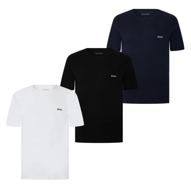 Boss 3-pack Classic T-Shirts Regular Fit T-Shirts S Black 59759141350