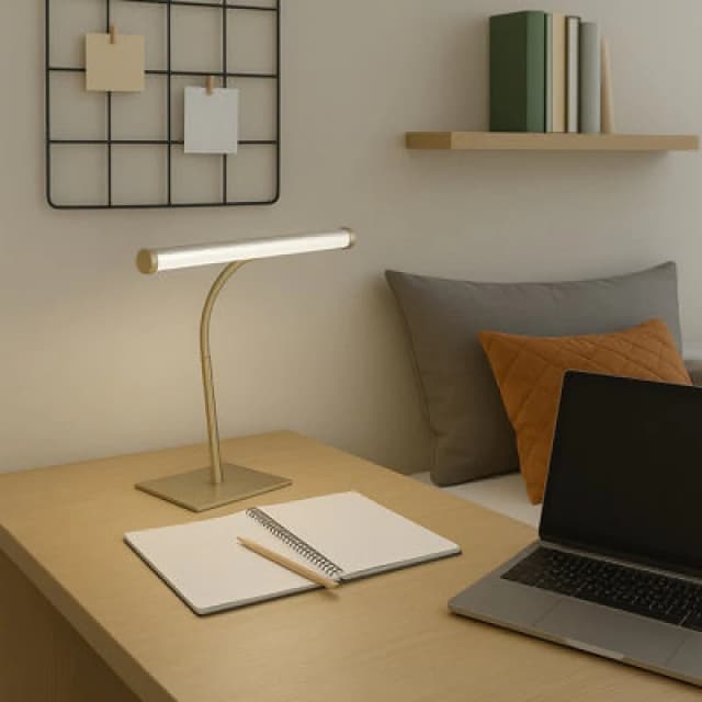 Eglo Riccione LED Tuneable White Desk Lamp, Satin Nickel
