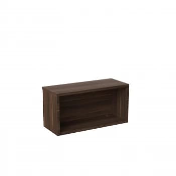 Reception Modular 800W Straight Hutch Unit - Dark Walnut