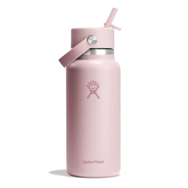 Hydro Flask Wide Mouth Water Bottle 946 ml (32 oz) with Flex Straw Cap Trillium unisex One Size