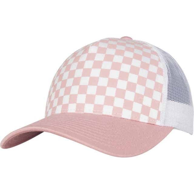 Flexfit by Yupoong Mens Checkerboard Retro Trucker Cap in Medium Beige Medium Beige Male One Size