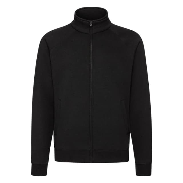 Fruit Of The Loom Fruit of the Loom Men Premium Sweat Jacket in Black Size: Small Black S Male 5063527357908