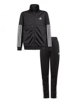 adidas Boys Team Tracksuit - Black, Size 11-12 Years