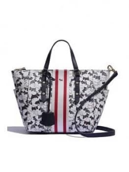 Radley Brondesbury Scratchy Dog Medium Ziptop Multiway Tote Bag - Chalk