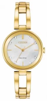 Citizen Womens Eco-Drive Diamond Dial EM0802-58D Watch