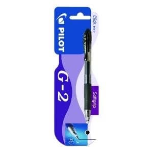 Pilot G207 Gel Retractable Rollerball Blister Card Black Pack of 12
