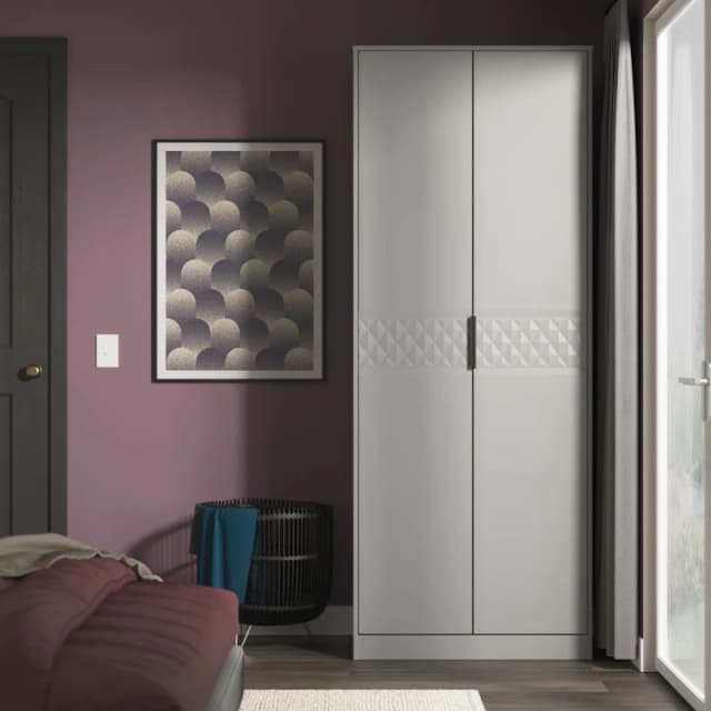 Ready Assembled 2 U Islay 2 Door Wardrobe (Ready Assembled) in Dark Grey Dark Grey Unisex