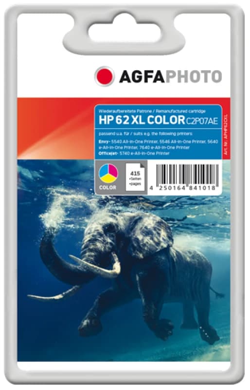 AgfaPhoto APHP62CXL ink cartridge Cyan. Magenta. Yellow