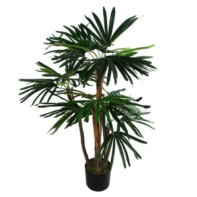 Leaf Raphis Palm Artificial Tree 100cm - Realistic plant by Botanik Green