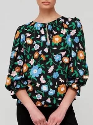 Kate Spade New York Floral Garden Smocked Top