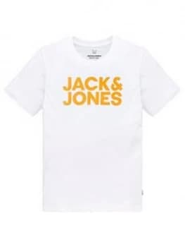 Jack & Jones Junior Boys Short Sleeve T-Shirt - White