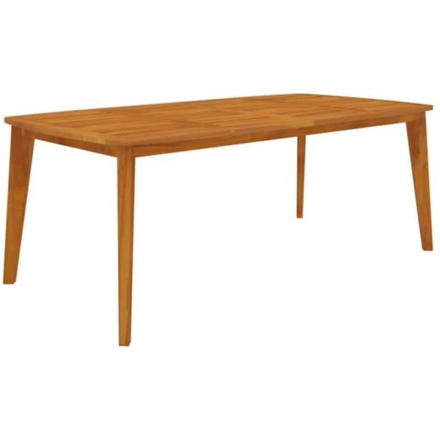 vidaXL Garden Table 200x100x75cm Solid Wood Acacia, Brown 310304