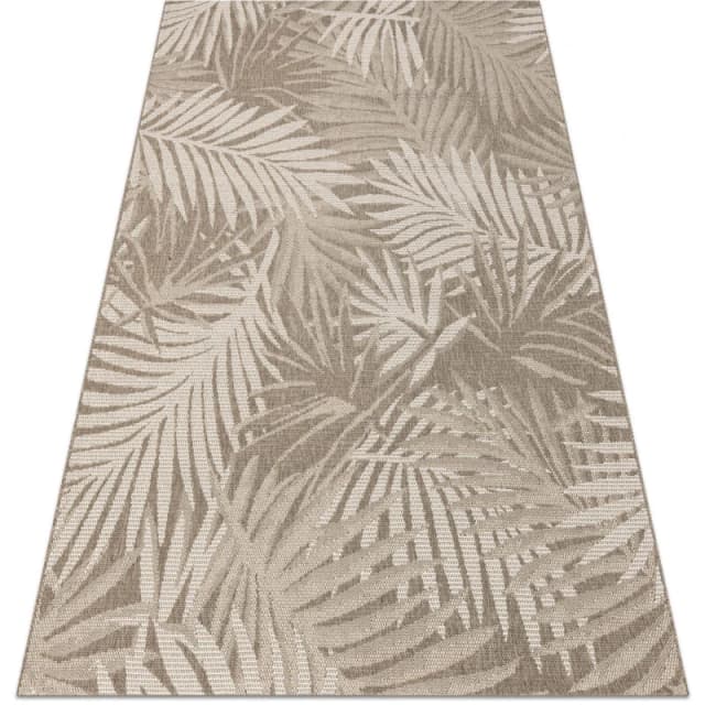RugsX Carpet Sizal Floorlux 20504 Leaves Taupe / Champagne Jungle 80X150 Cm