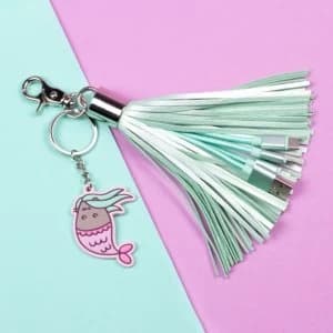 Thumbs Up Pusheen Tassel Charger