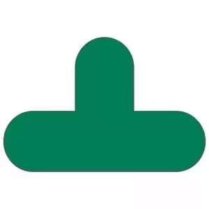 Floor Signals - T - H.200 x W.300 - Pack of 50 - Green