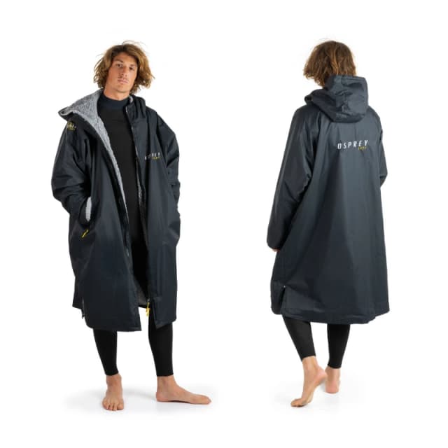Osprey Action Sports Adult Changing Robe Waterproof Changing Robe Black Size Size: XS Black Unisex XS