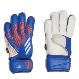 adidas Predator Match Junior Goalkeeper Gloves Fingersave - Blue