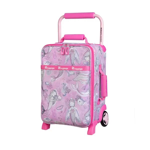 IT Luggage Curiosity VQ1HI Soft Shell Pink Kiddies Suitcase