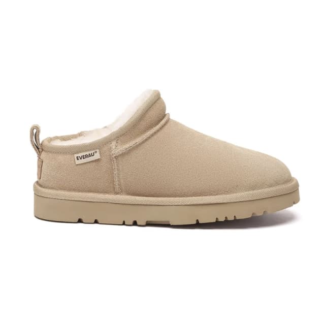 EverAu Australia Womens Real Sheepskin Women Quail Classic Ultra Mini Boots with EVA Sole in Light Sand Size: 3 Light Sand Female 3