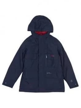 Barbour Boys Deptford Hooded Waterproof Jacket - Navy