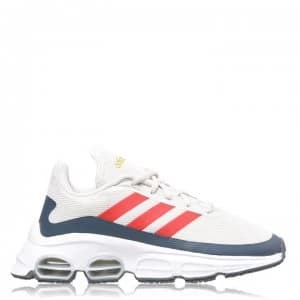 adidas Quadcube Jogger Junior Trainers - LtGrey/Red/Wht