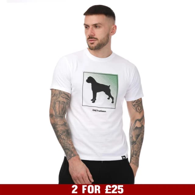 One True Saxon Braice T-Shirt - White White S