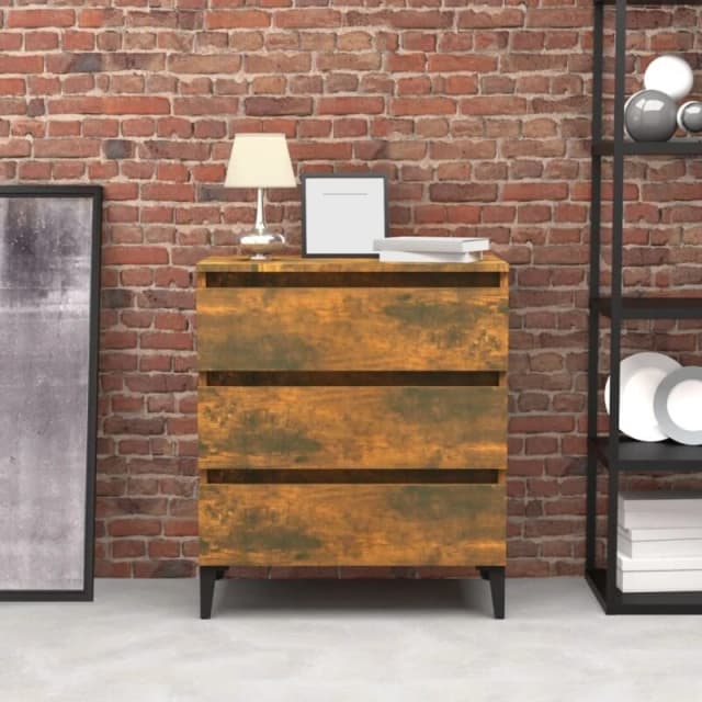 VIDAXL Sideboard Smoked Oak 60x35x69cm Engineered Wood Vidaxl 8720286955741