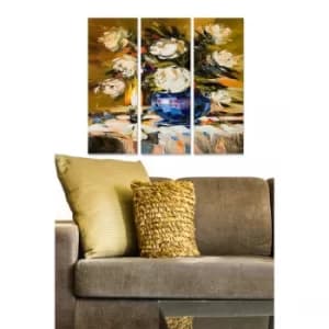 MDF50715943 Multicolor Decorative MDF Painting (3 Pieces)