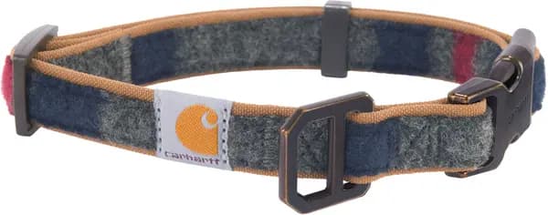 Carhartt Blanket Stripe Dog Collar, grey, Size M