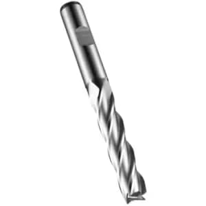 C273 1/2" HSS-E Multi Flute Flatted Shank Long Series End Mill - DIN 844L