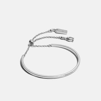 Coach Womens Coach Slider Bangle - Silver