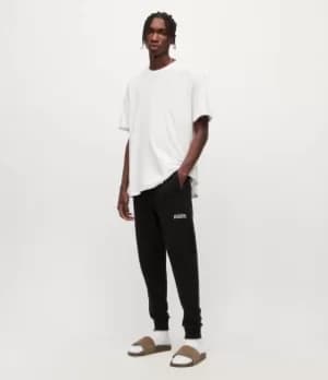 AllSaints Mens Opposition Cuffed Slim Sweatpants, Black, Size: M