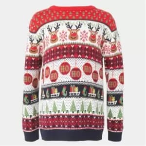 I Saw It First Family Kids Christmas Jumper - Red