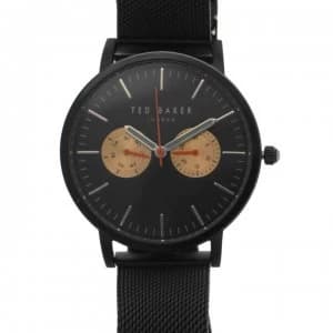 Ted Baker 3 Mesh Watch - Black