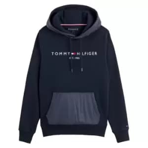 Tommy Logo Mix Hoodie in Cotton Mix