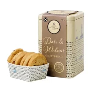Island Bakery Date and Walnut Shortbread Tin 215g