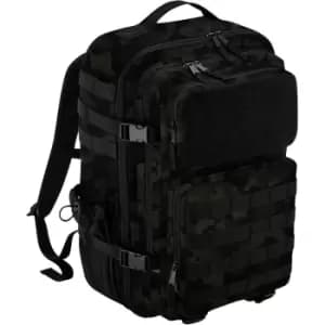 Molle Tactical Camo 35L Backpack (One Size) (Black/Green) - Bagbase