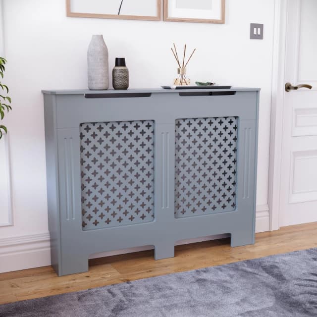 Lassic Vida Designs Oxford Radiator Cover, Medium Dark Grey unisex Medium