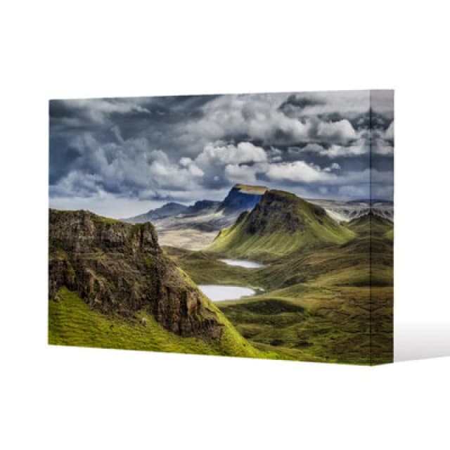 Benjamin Tate Design Highland, Scotland Slim Style Canvas Print 30X40Cm , 15mm Slim Real Wood.