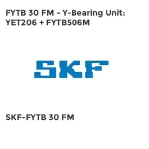 FYTB 30 FM - Y-Bearing Unit: YET206 + FYTB506M