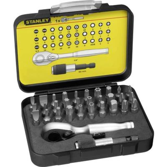Stanley STANLEY 1-13-904 Bit set 32 Piece incl. mini ratchet 1-13-904