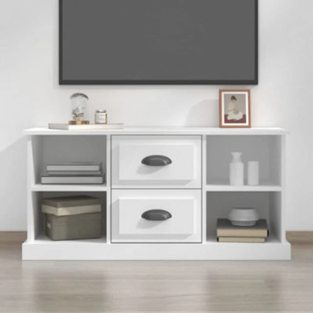 Vidaxl TV Cabinet White 99.5X35.5X48cm Engineered Wood, White 816272