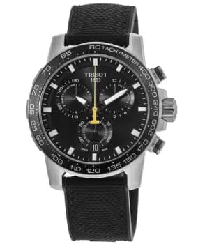 Tissot Supersport Chrono Black Dial Textile Strap Mens Watch T125.617.17.051.02 T125.617.17.051.02